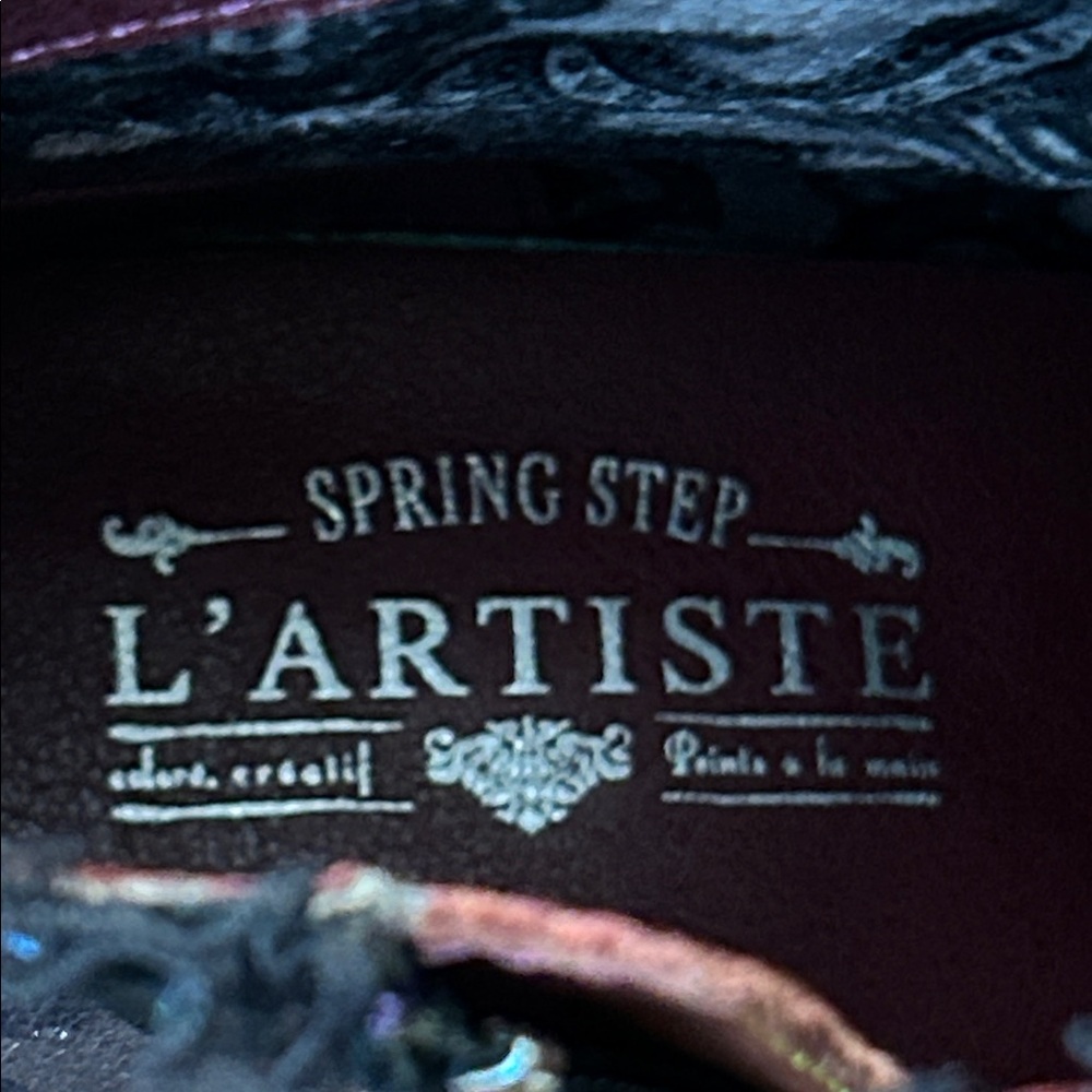 L’Artiste Black Lace Trim Heeled Boots - Picture 11 of 15